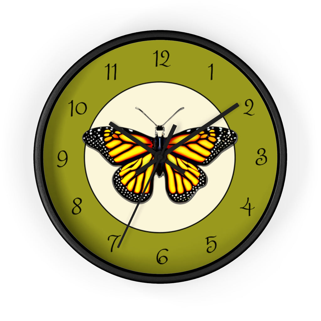 Monarch Butterfly Wall Clock