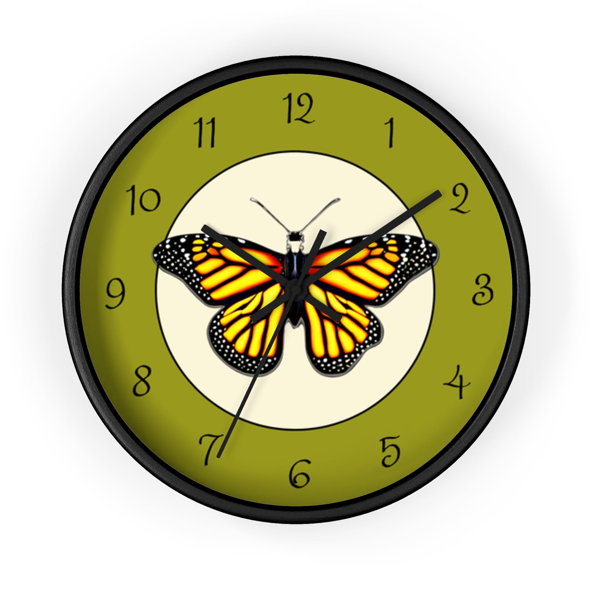 Monarch Butterfly Wall Clock