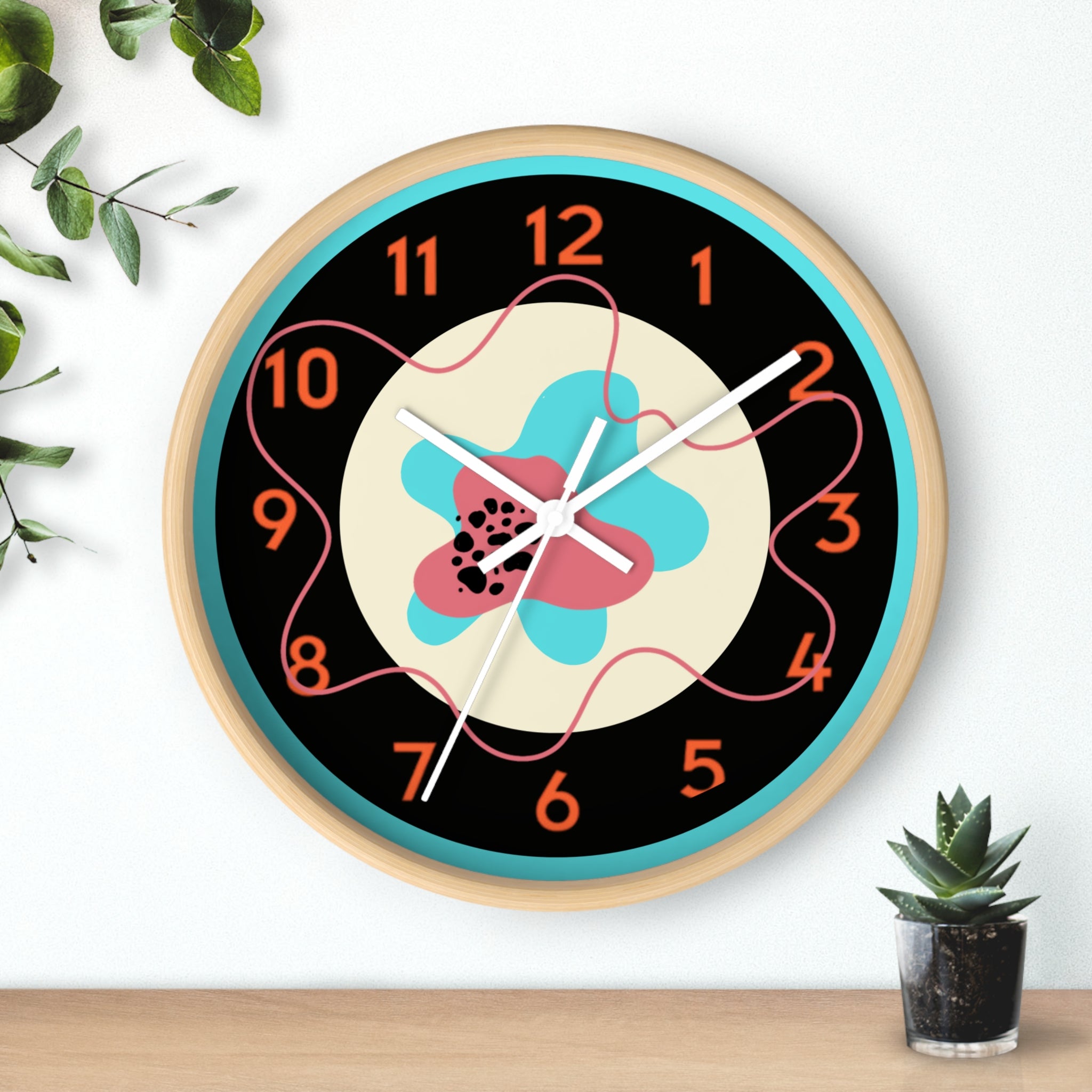 Scribble Art Wall Clock