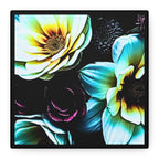 Unframed Canvas Art Print, Moody Botanicals Wall Art black border print
