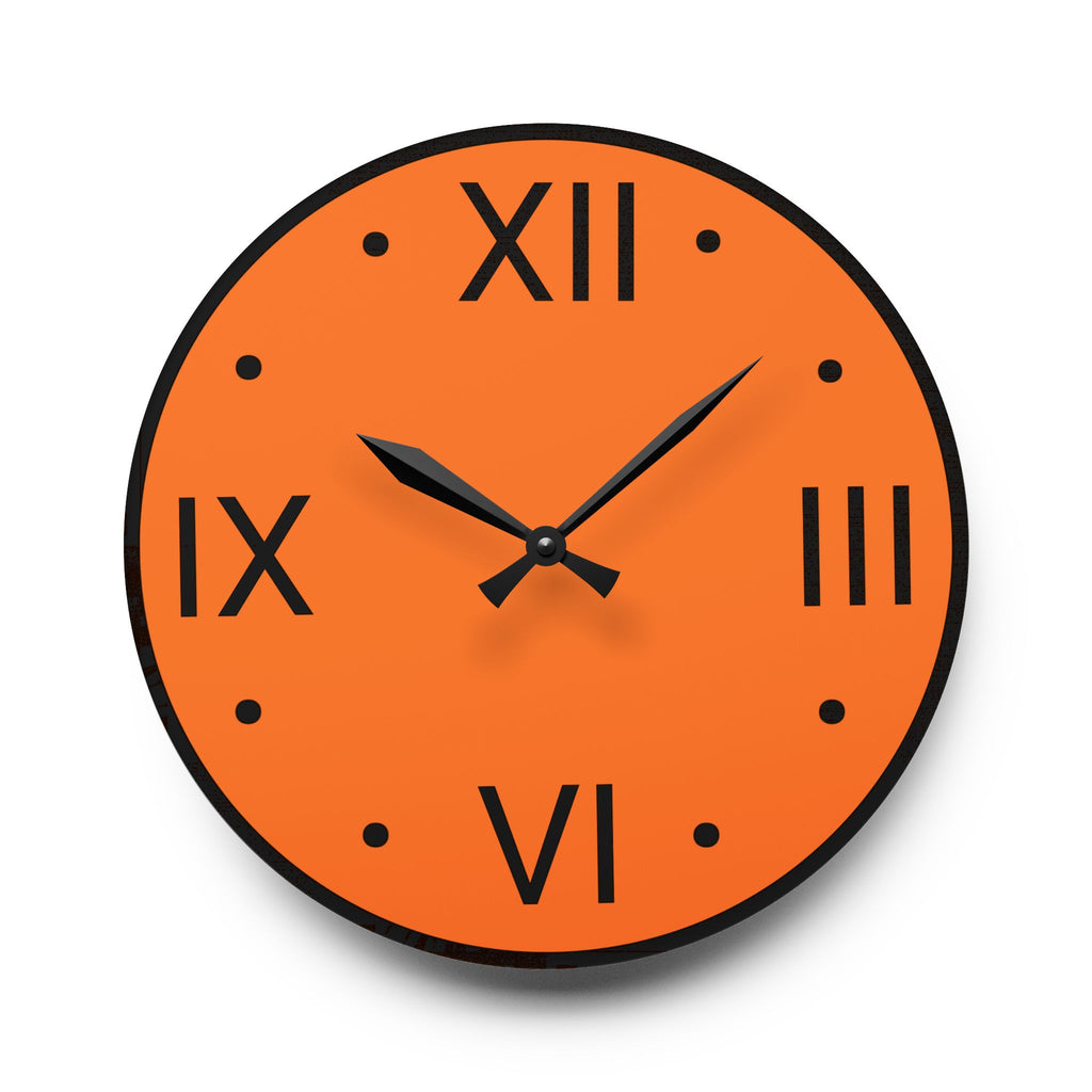 Pure Orange Wall Clock