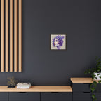 Painterly Floral Portrait Framed Art Print