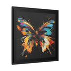 Framed Splatter-Paint Butterfly Art Print