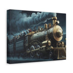 Vintage Train Canvas Print, Lyrically Influenced Art, Riders on the Storm