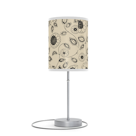 Floral Line Art Inspired Table Lamp