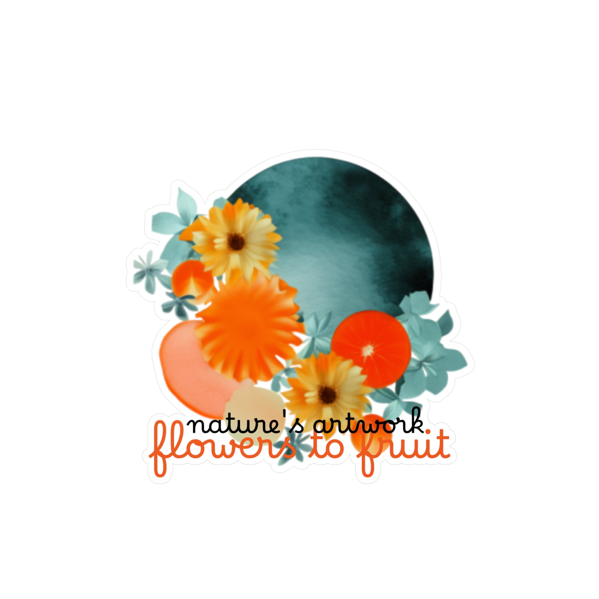 Kiss-Cut Vinyl Wall Decals, Satin Finish, Transparent, Vintage Botanical Collage Wall Art Sticker, Removable, Reuseable