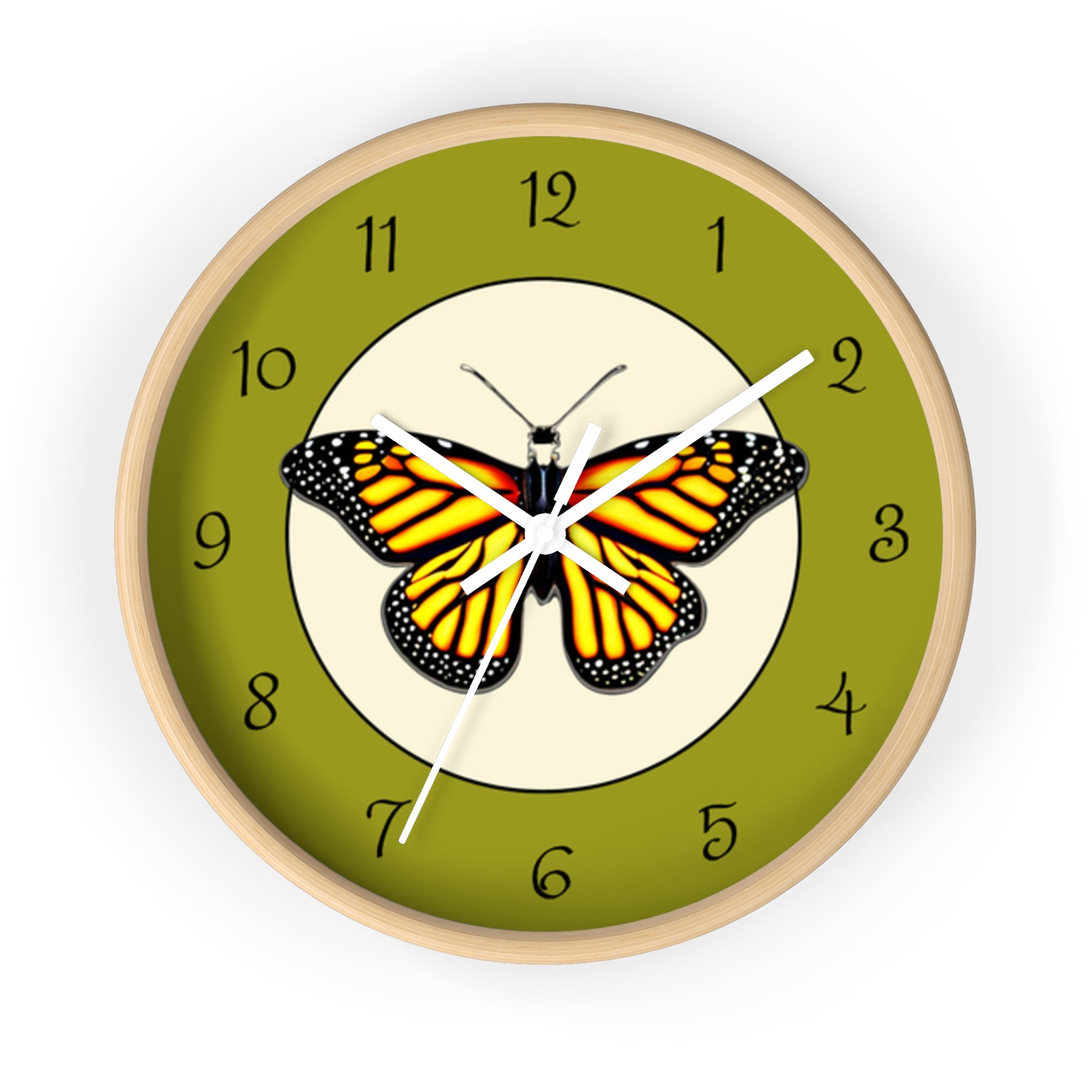 Monarch Butterfly Wall Clock