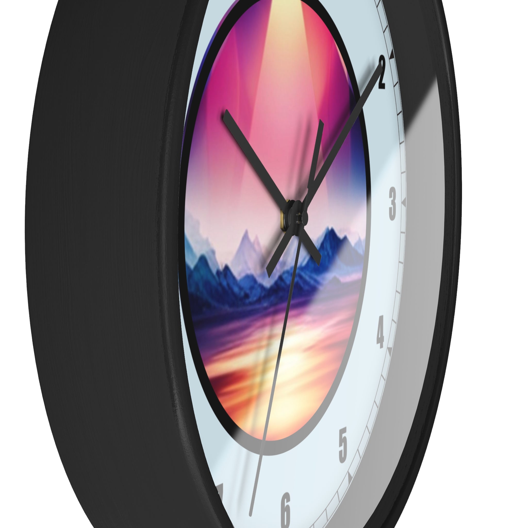 Cool Serenity, 10" Round SILENT Art Wall Clock, No Numerals