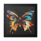 Framed Splatter-Paint Butterfly Art Print