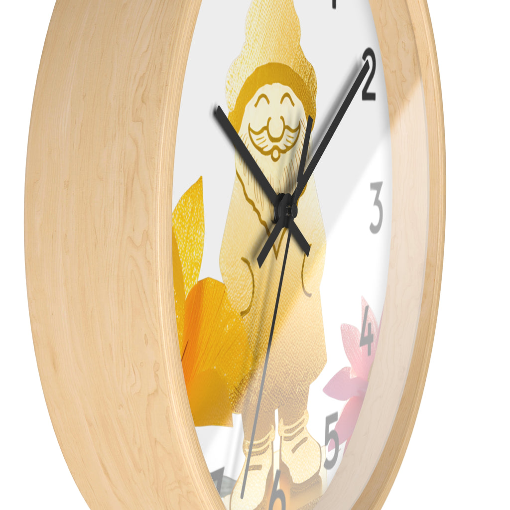 Golden Knome Wall Clock