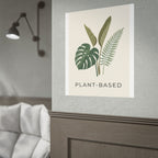 Plant-Based Botanical Poster — Minimalist Greenery Wall Art