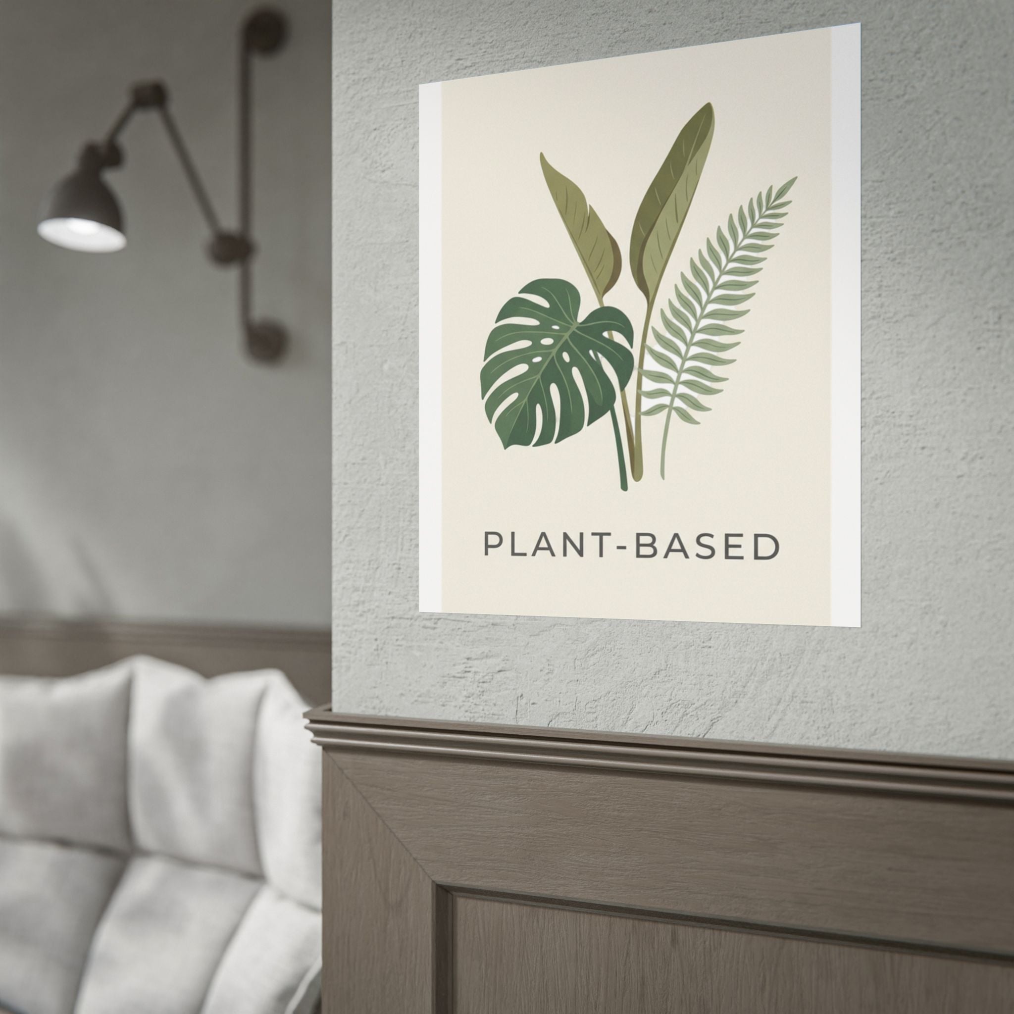 Plant-Based Botanical Poster — Minimalist Greenery Wall Art