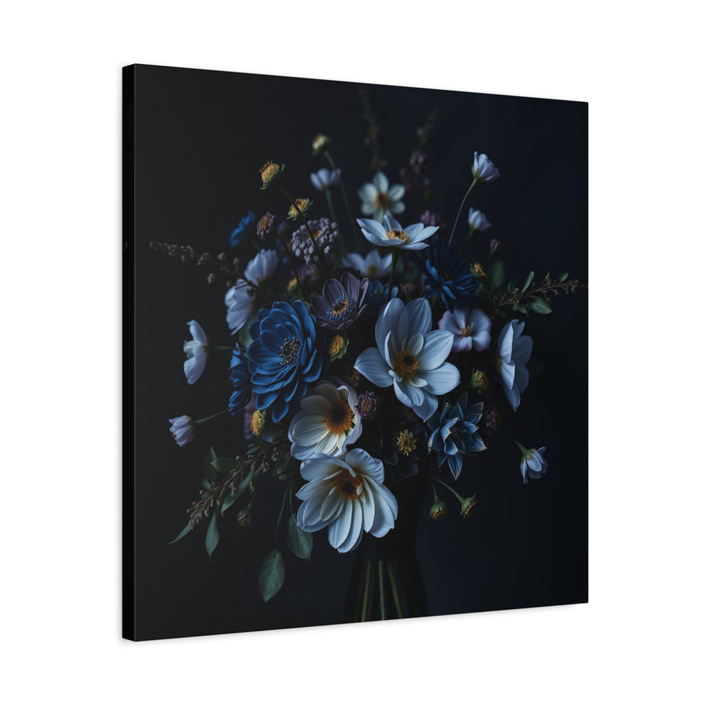 Unframed Canvas Art Prints, Moody Botanicals Wall Art, Set of 2,