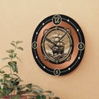 Vintage Styled Ship Acrylic Wall Clock