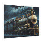Vintage Train Canvas Print, Lyrically Influenced Art, Riders on the Storm