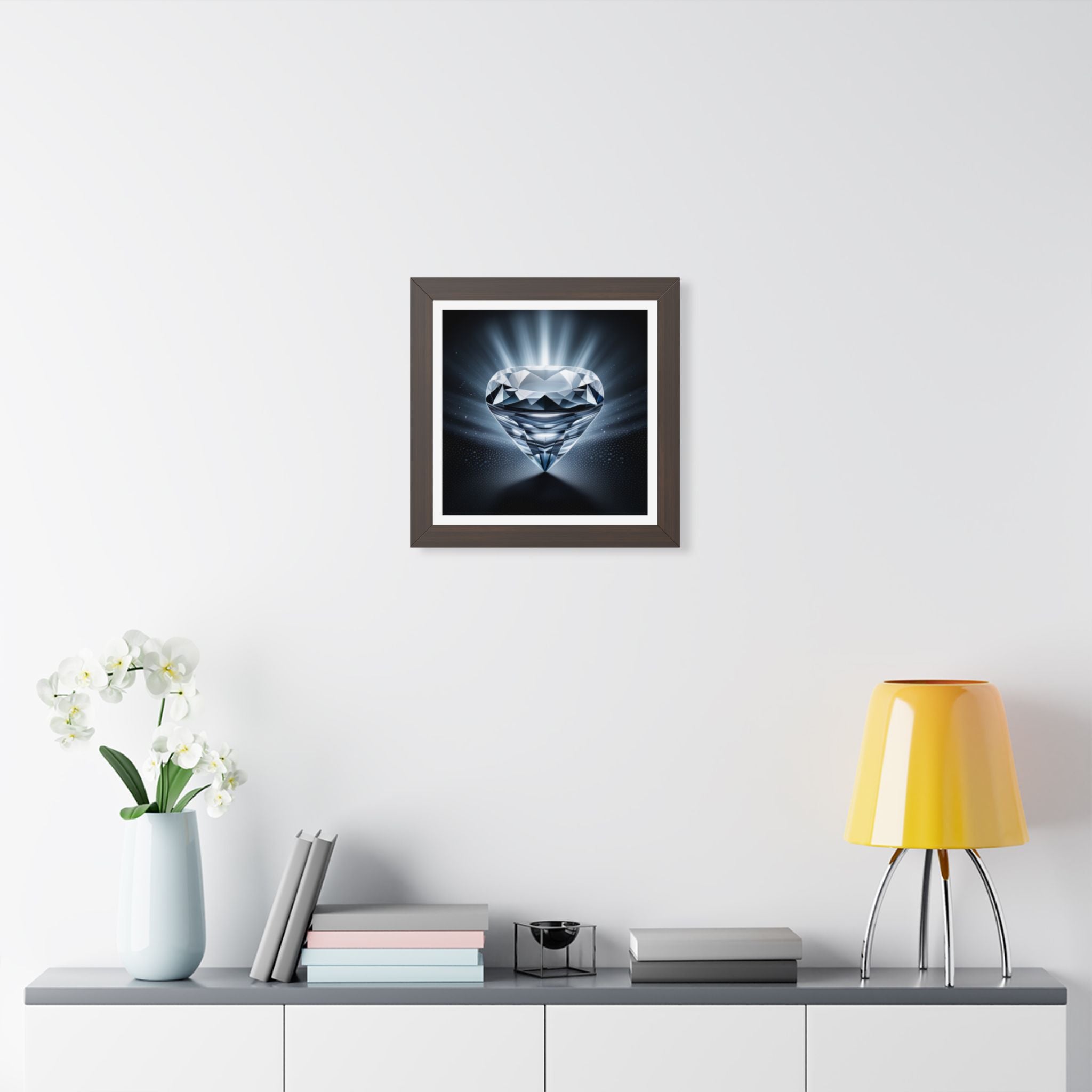 Diamond Art Framed Poster — Sparkling Gem Wall Decor