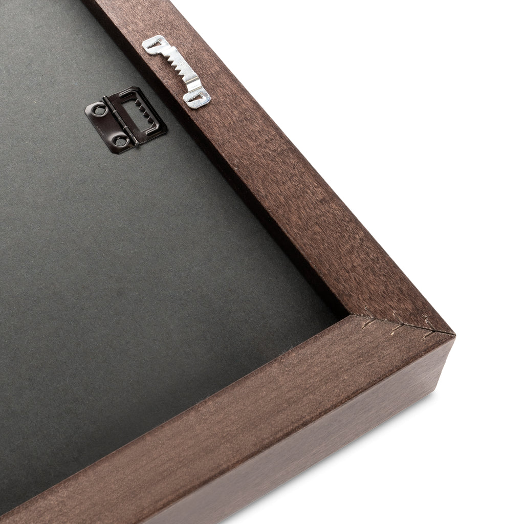 Mini Framed Wall Art, 6" x 6" Monochrome Red Ruby Denim Canvas Art Print