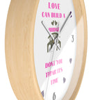 Country Song Wall Clock - Love Can Build a Bridge