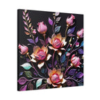 Metallic Floral 3D Canvas Print