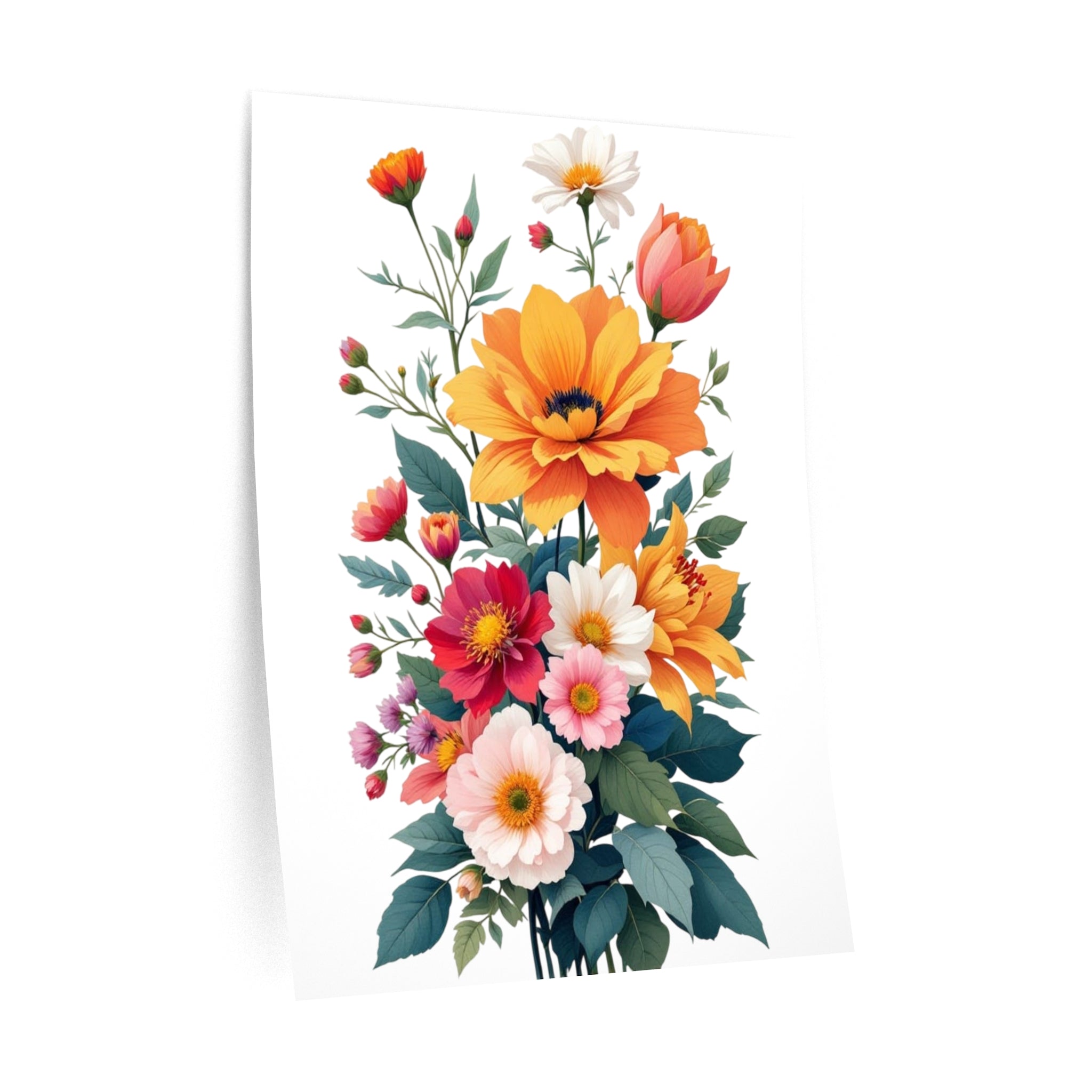 Vibrant Floral Wall Decals - Brighten Your Space with Beautiful Flower Designs
