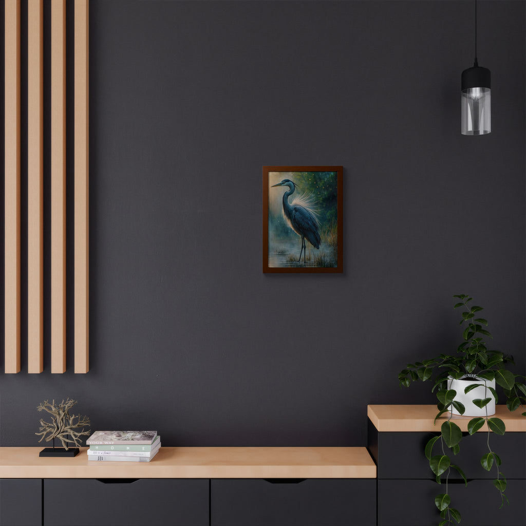 Heron Fine Art Framed Poster