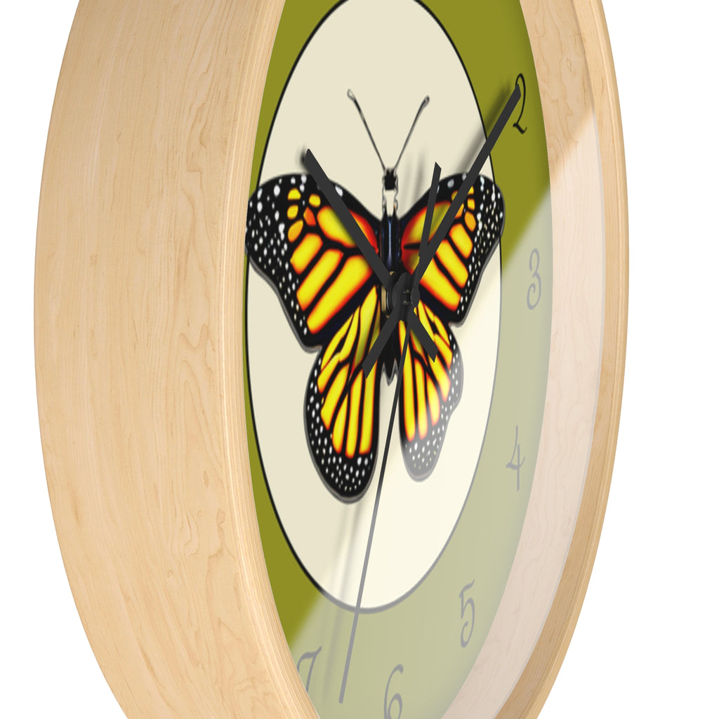 Monarch Butterfly Wall Clock