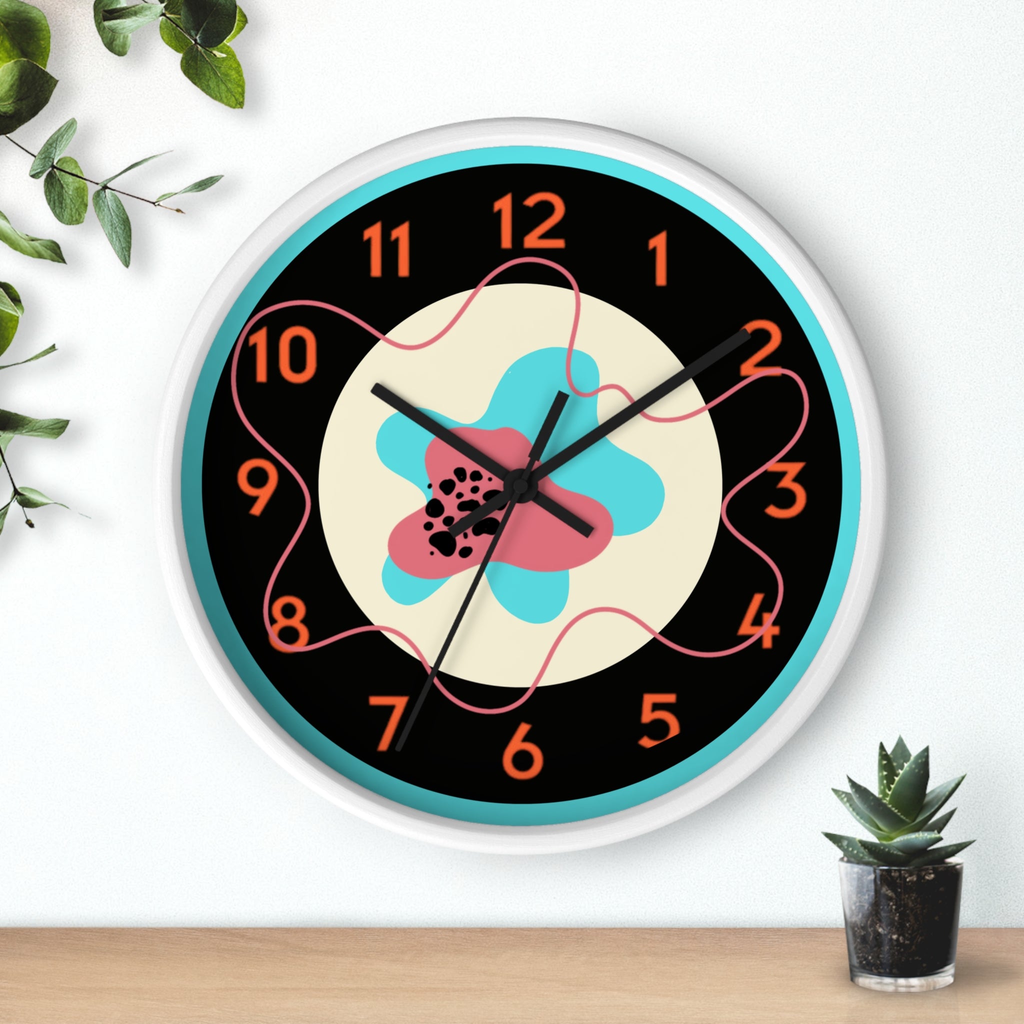 Scribble Art Wall Clock