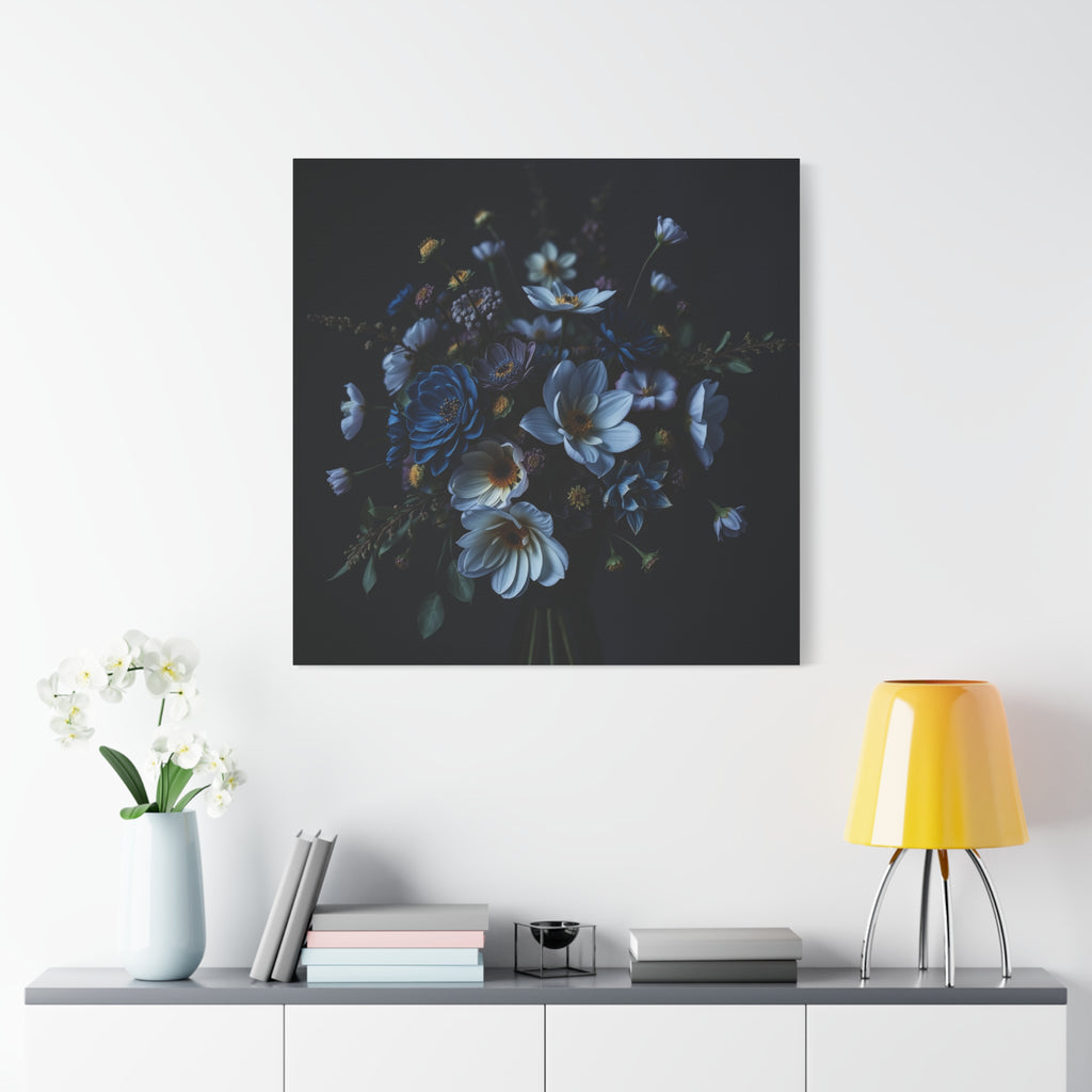 Unframed Canvas Art Prints, Moody Botanicals Wall Art, Set of 2,