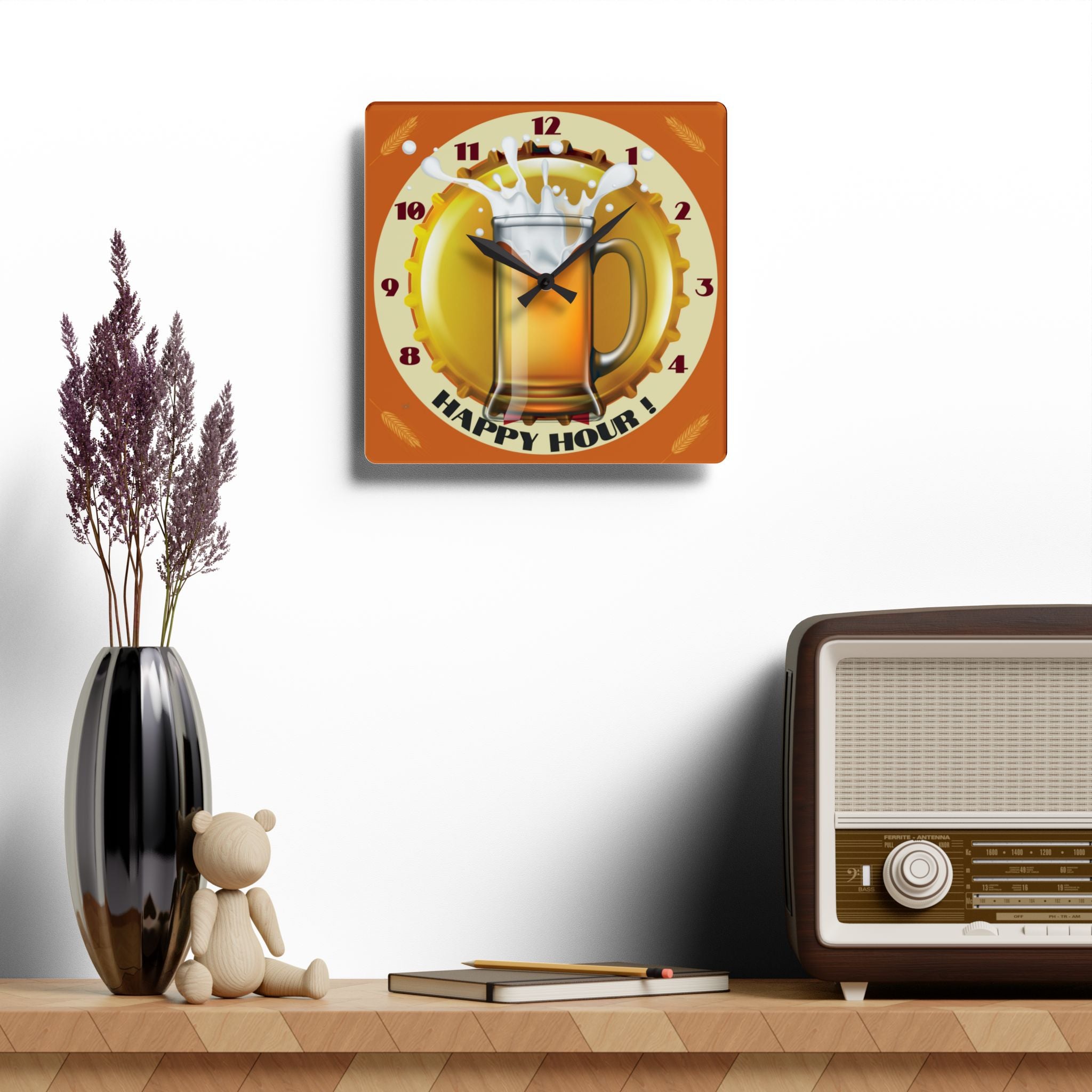 Happy Hour Wall Clock