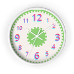 Geared Up 10" Round SILENT Wall Clock for Kids