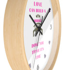 Country Song Wall Clock - Love Can Build a Bridge