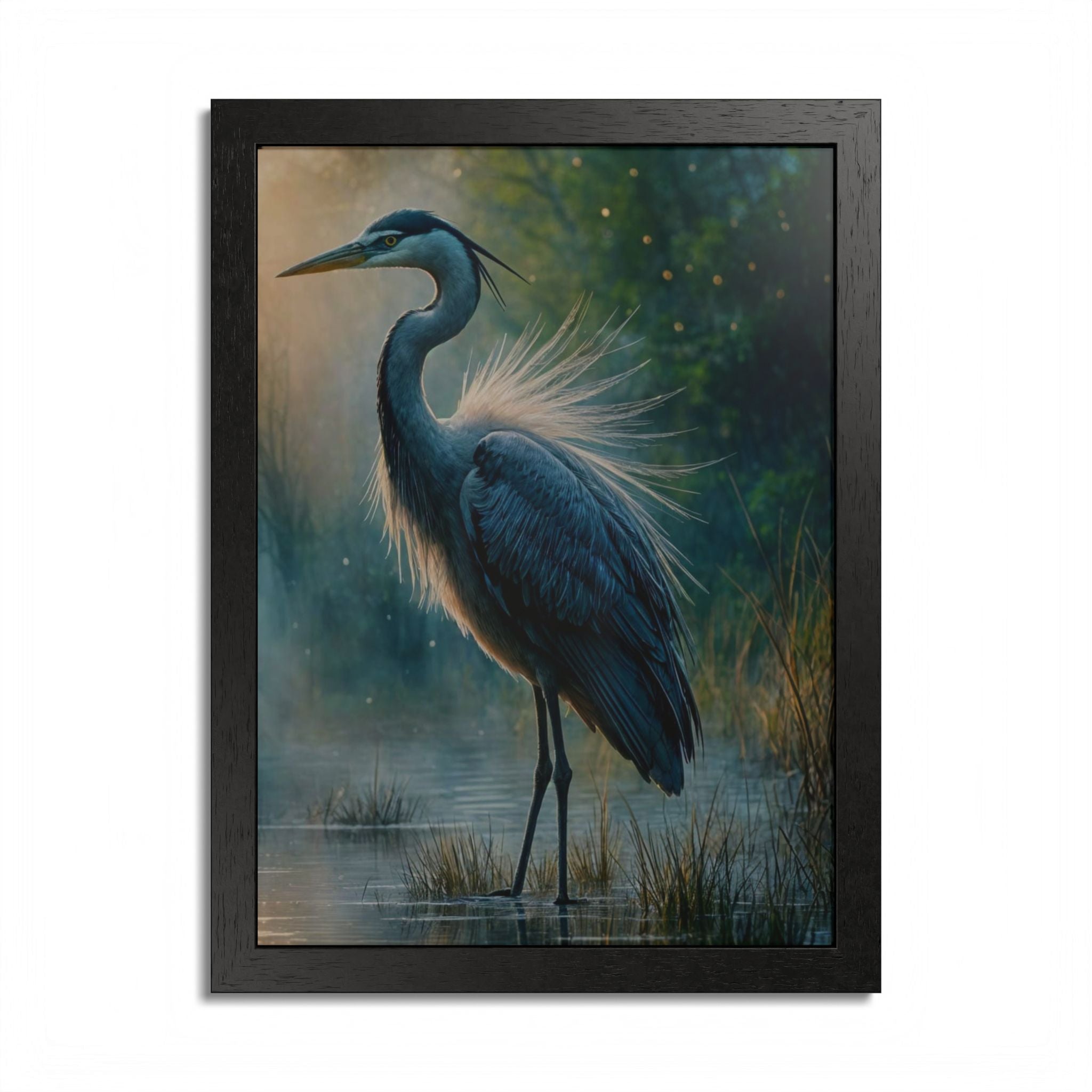 Heron Fine Art Framed Poster