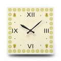 Olive Tree Inspired Square Acrylic Wall Clock