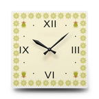 Olive Tree Inspired Square Acrylic Wall Clock