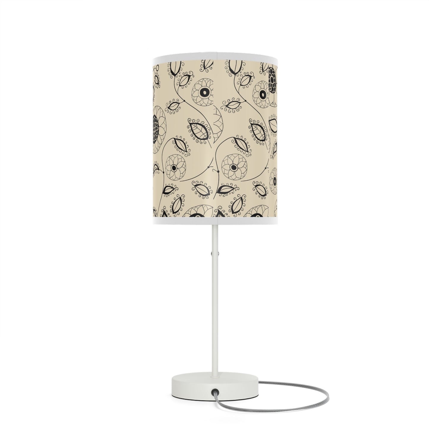 Floral Line Art Inspired Table Lamp