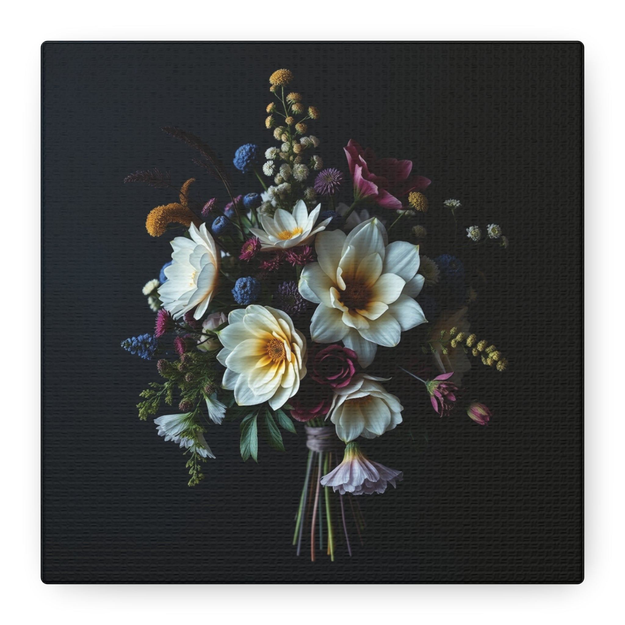 Unframed Canvas Art Print, Moody Botanicals Wall Art, 1 of Set of 2