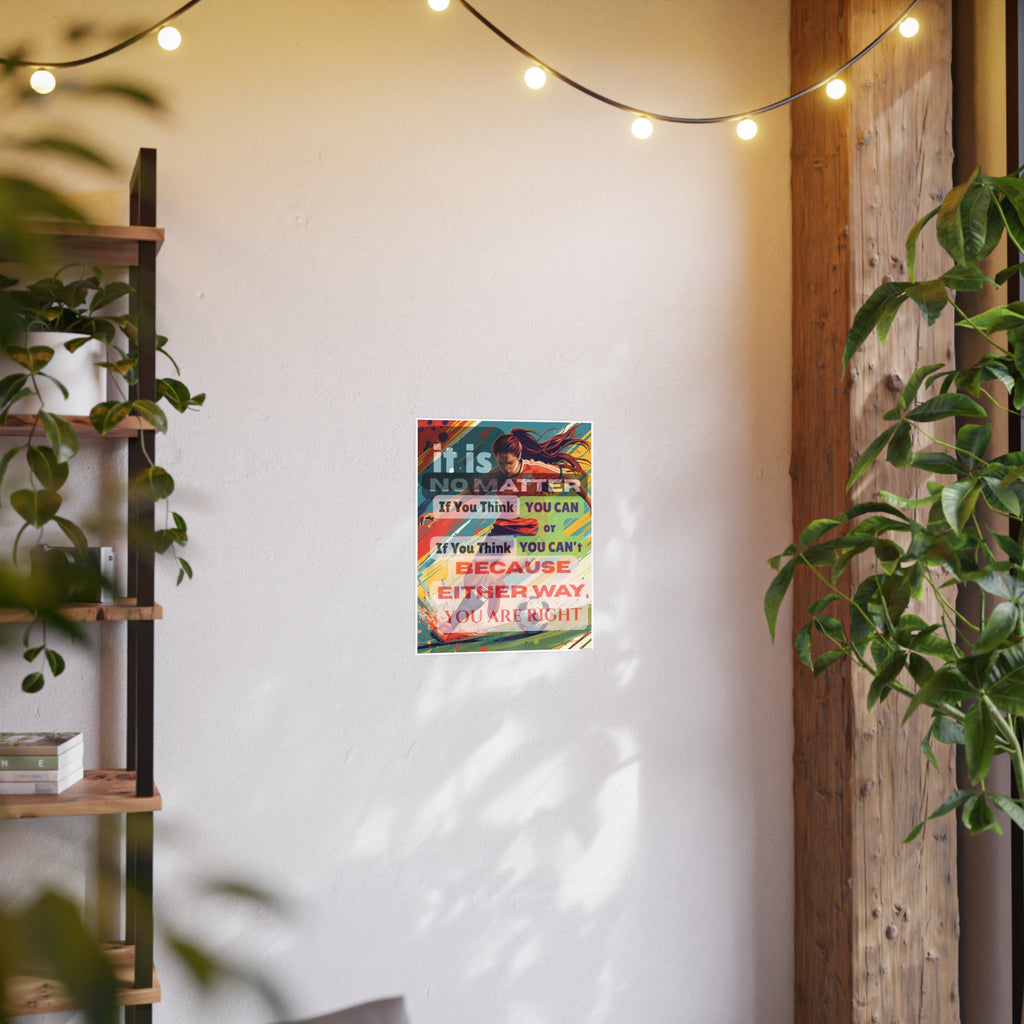 Motivational Poster for Teens, Bedroom Wall Decor