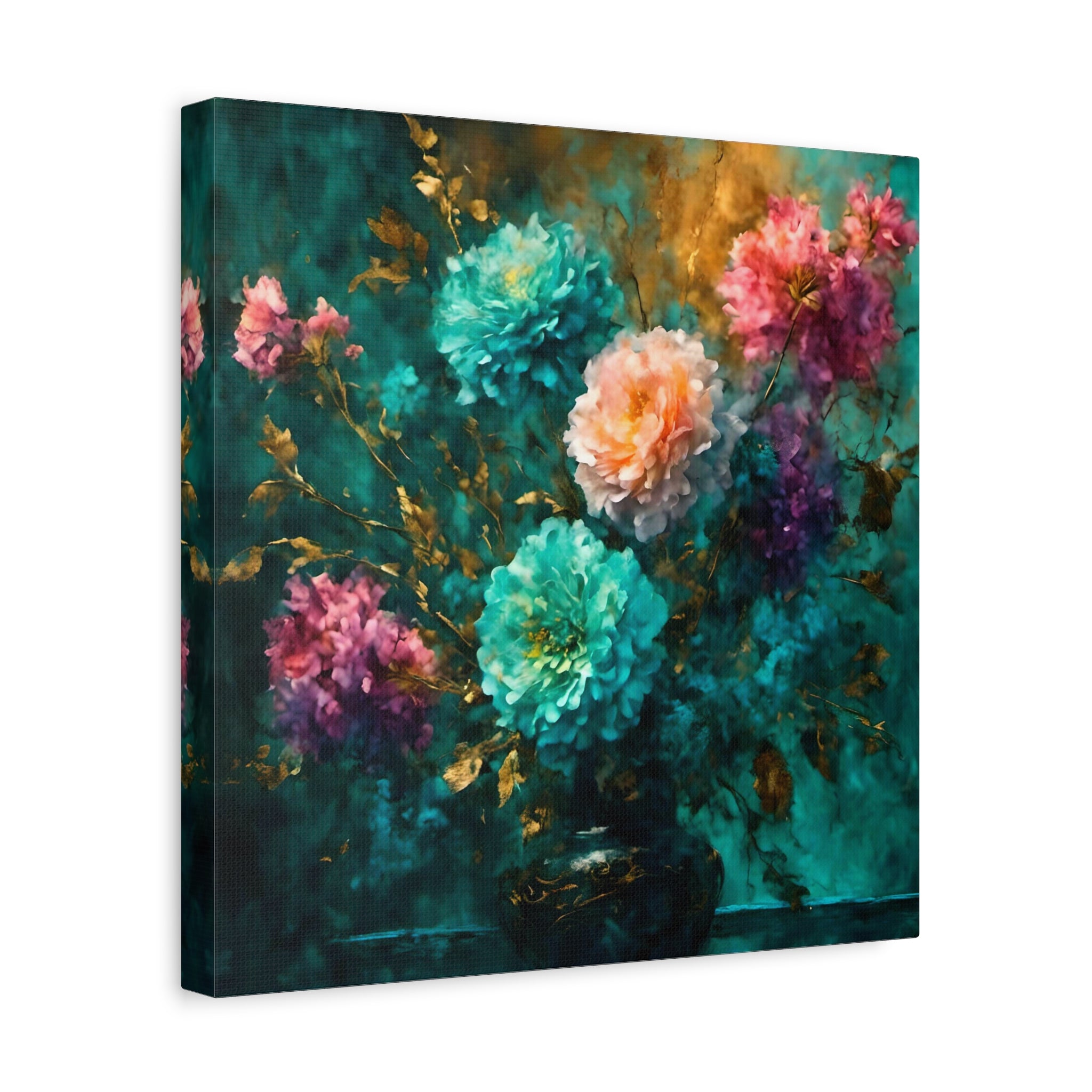 Blue Boquet Canvas Art Print