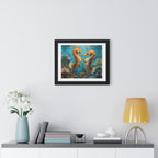Framed Poster Seahorses in Love