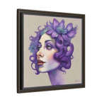 Painterly Floral Portrait Framed Art Print