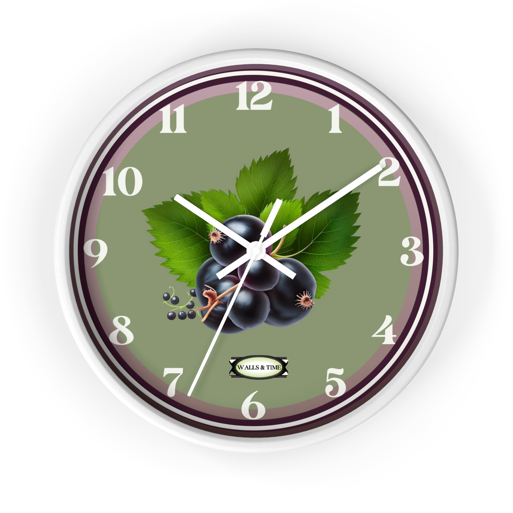 Vintage Floral Wall Clock — Elegant Cottagecore Home Décor