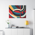 Contemporary Canvas Print, Fluid Aesthetic Wall Art Decor, Home Office Bedroom Living Room, Matte Finish, Stretched,  Multi-Size