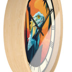 Bearded Dragon Wall Clock with Roman Numerals