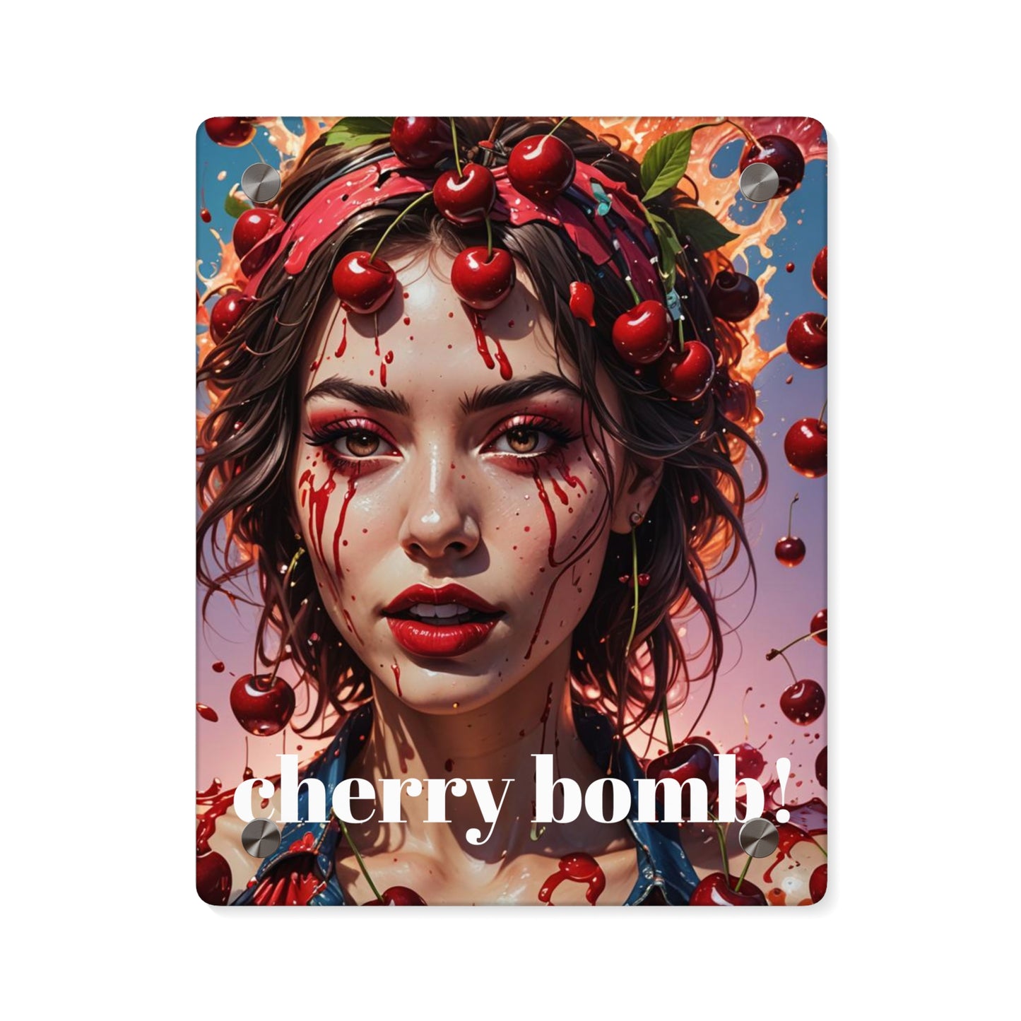 CherryBomb, A Lyrical Tribute, Acrylic Wall Art Panel