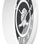 Minimalist Black and White Bearded Dragon Wall Clock