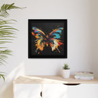 Framed Splatter-Paint Butterfly Art Print