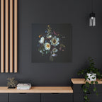 Unframed Canvas Art Print, Moody Botanicals Wall Art, 1 of Set of 2