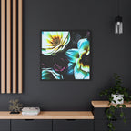 Unframed Canvas Art Print, Moody Botanicals Wall Art black border print