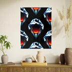 Large Unframed Satin Poster, Diamonds and Fire