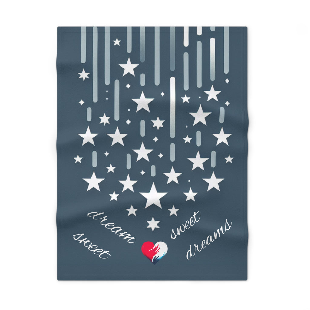 Dream Sweet Dreams, Baby Blanket, Red White and Blue